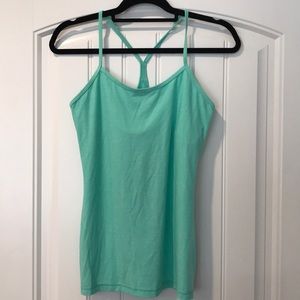 Lululemon Power Y tank, size 8 in seafoam green
